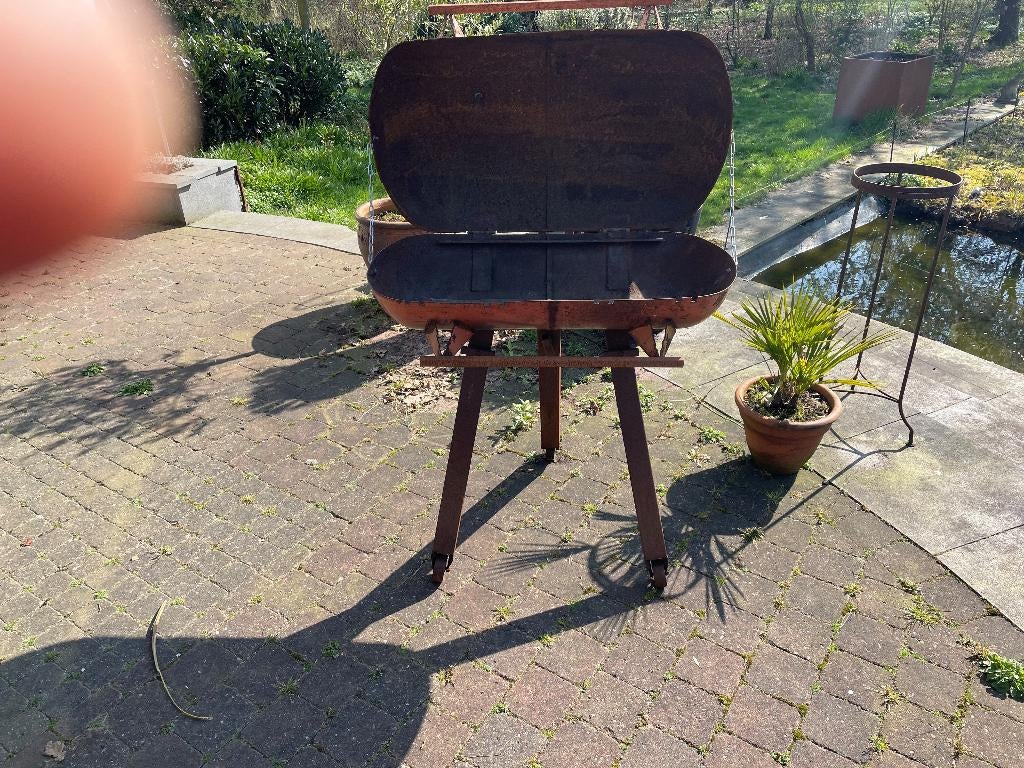 Industriële BBQ, Jardin & Terrasse, Barbecues au charbon de bois, Utilisé, Enlèvement