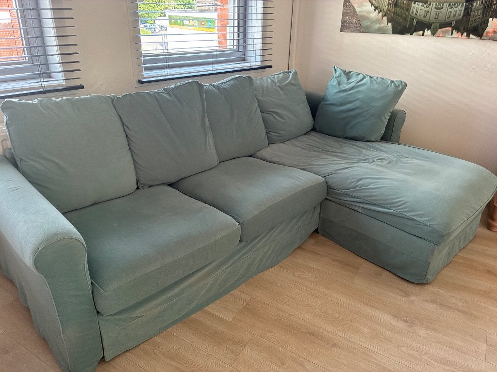 IKEA gronlid driezit met chaise longue, Ophalen, 250 tot 300 cm, Gebruikt, Driepersoons
