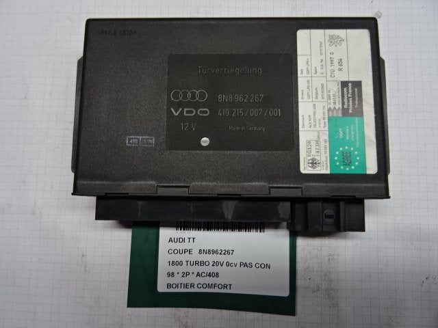 ORDINATEUR GESTION CONFORT Audi TT (8N3) (8N8962267), Auto-Union-Straße  1,
85057  Ingolstadt, DE, Info@audi.de, Audi, Utilisé