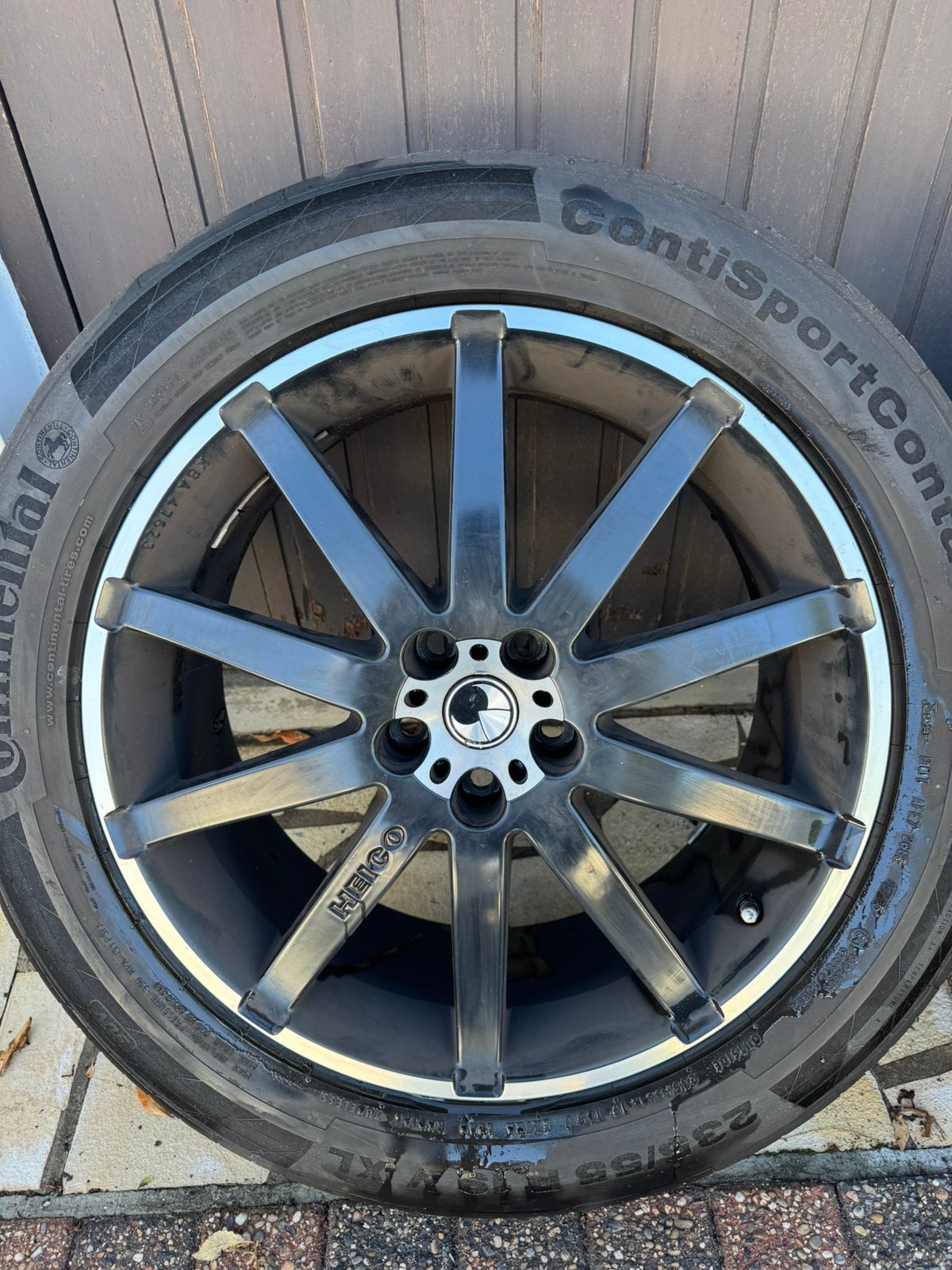 Jantes HEICO Sportiv Volution X 19, 5x108 Pneus Continental, Autos : Pièces & Accessoires, Pneus & Jantes, Enlèvement, Pneu(s)