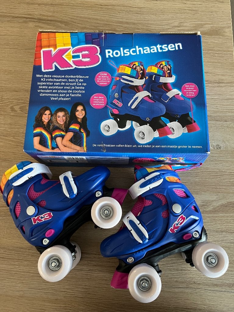 Rolschaatsen K3 maat 26-29, Ophalen, Verstelbaar, Zo goed als nieuw