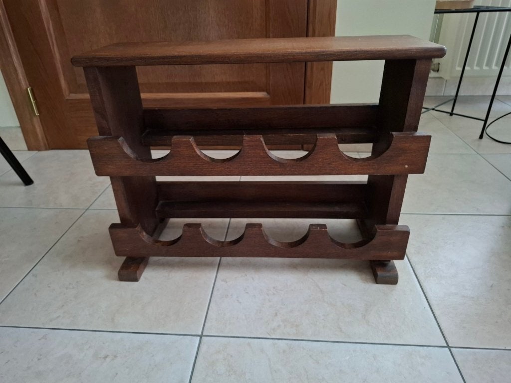 Wijnrekje, Ophalen, Zo goed als nieuw, Hout