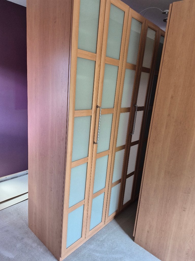 Kledijkasten met verlichting, Huis en Inrichting, Ophalen, Gebruikt, 150 tot 200 cm, Met klep(pen)