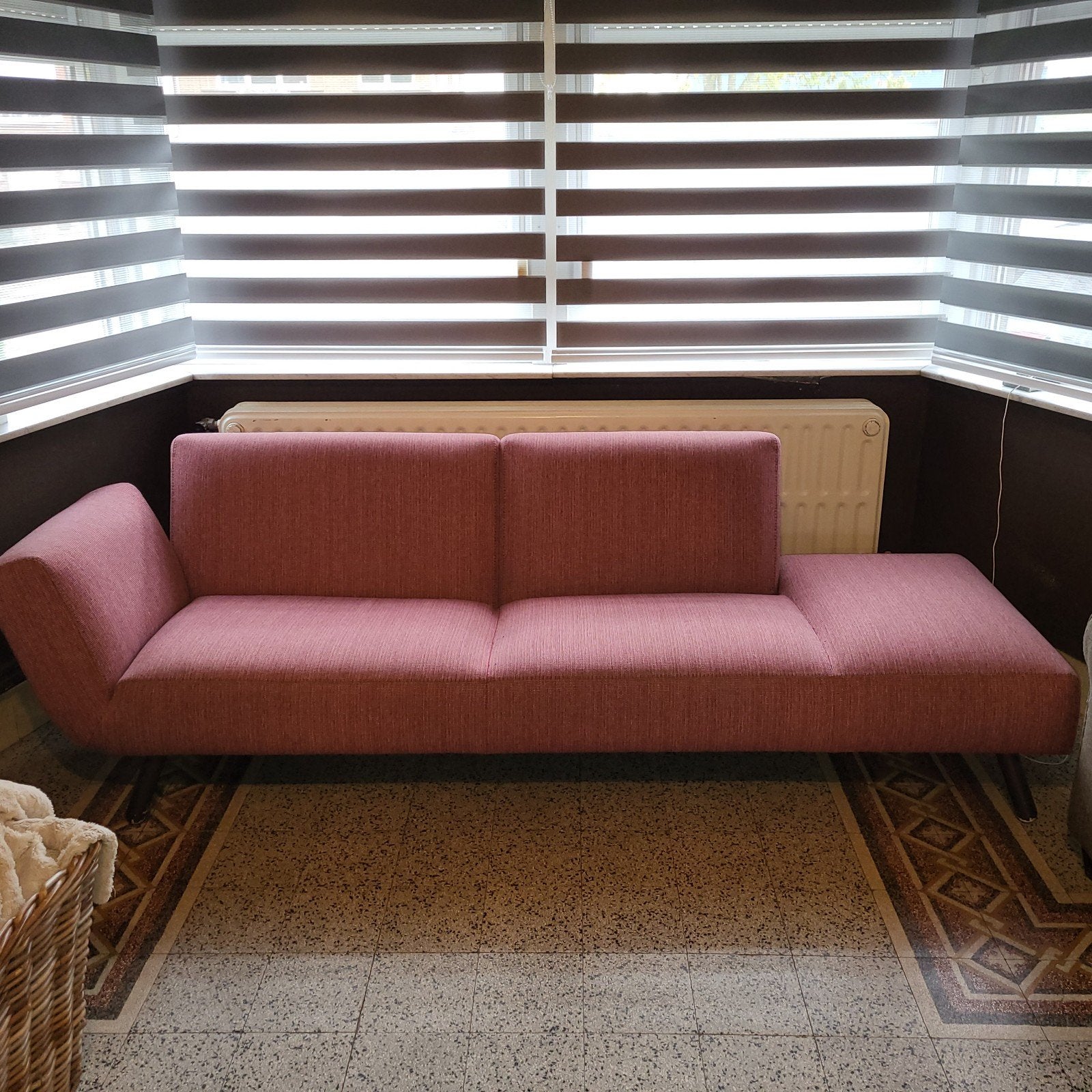 Design Pode (Leolux) Dr'op bank – Arm links / Pouf rechts, Maison & Meubles, Enlèvement, Trois personnes, Banc droit, Tissus