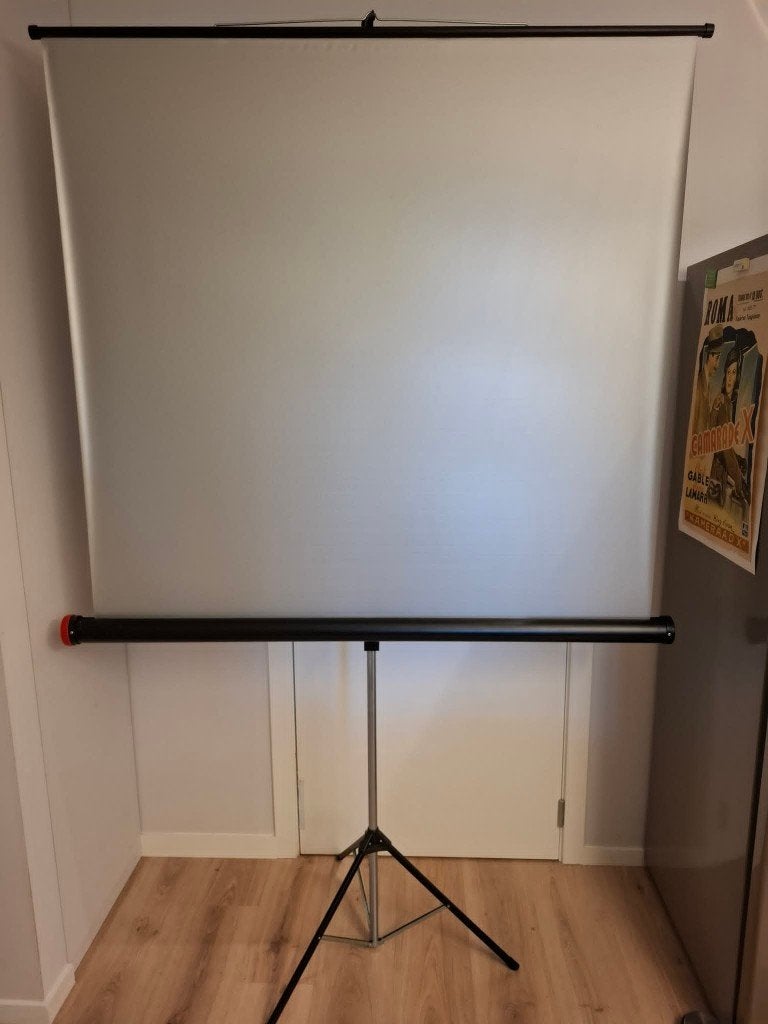 Projectiescherm 120x125, Ophalen, Zo goed als nieuw