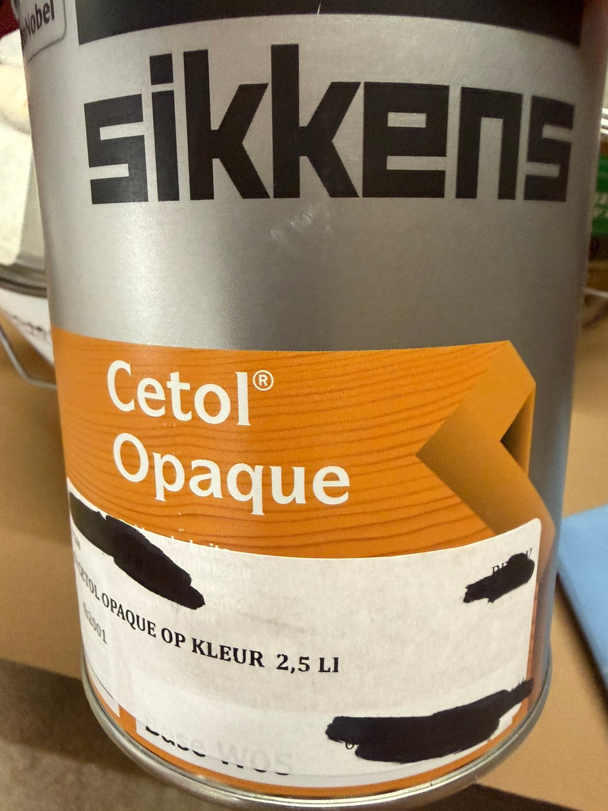 Sikkens cetol opaque lichtgrijze dekkende beits 1liter, Enlèvement ou Envoi, Neuf