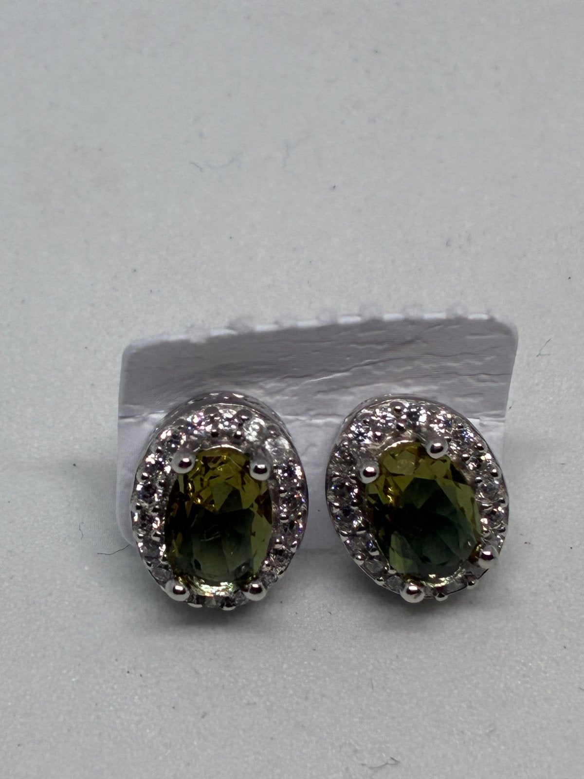 Zilver 925 Oorbellen met Lab-Made Zultaniet, Bijoux, Sacs & Beauté, Boucles d'oreilles, Enlèvement ou Envoi, Avec pierre précieuse