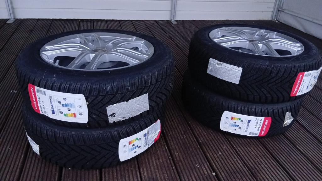 4 nieuwe winterbanden/velg vredestein wintrac 195/55 r16 87h, Overige, Banden en Velgen, Nieuw, Winterbanden