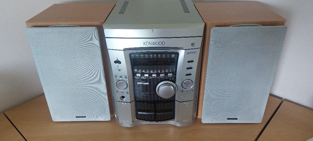 Kenwood RXD-653 hifi stereo set – 3CD – originele speakers, Gebruikt, Cassettedeck, Losse componenten, Ophalen