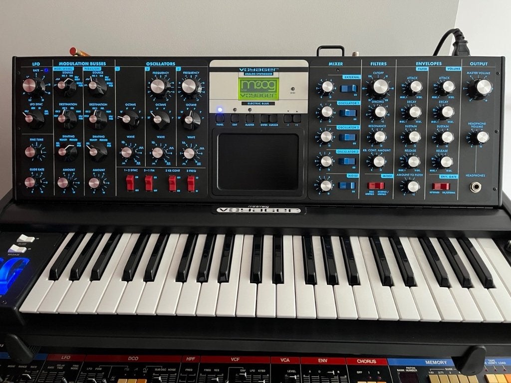 Minimoog Voyager Electric Blue, Enlèvement, Comme neuf, Autres marques