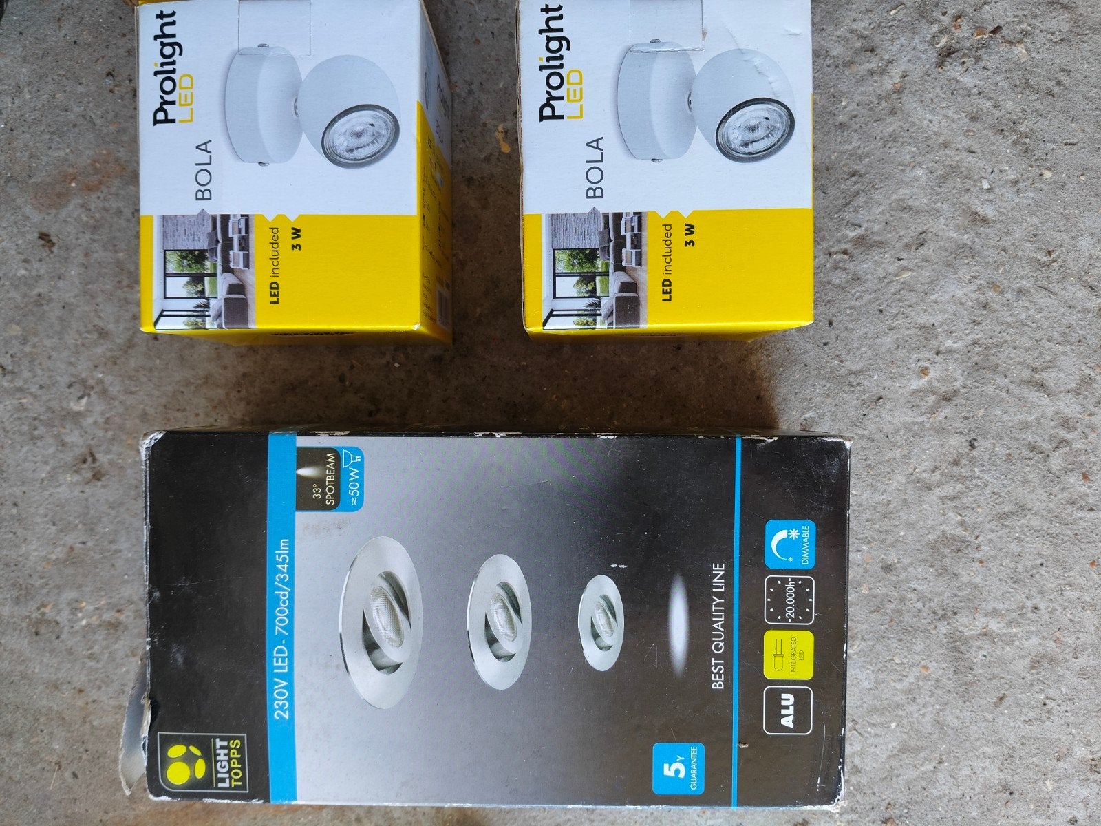 nieuwe spots, inbouw en opbouw, Maison & Meubles, Neuf, Spot encastrable, Enlèvement, LED