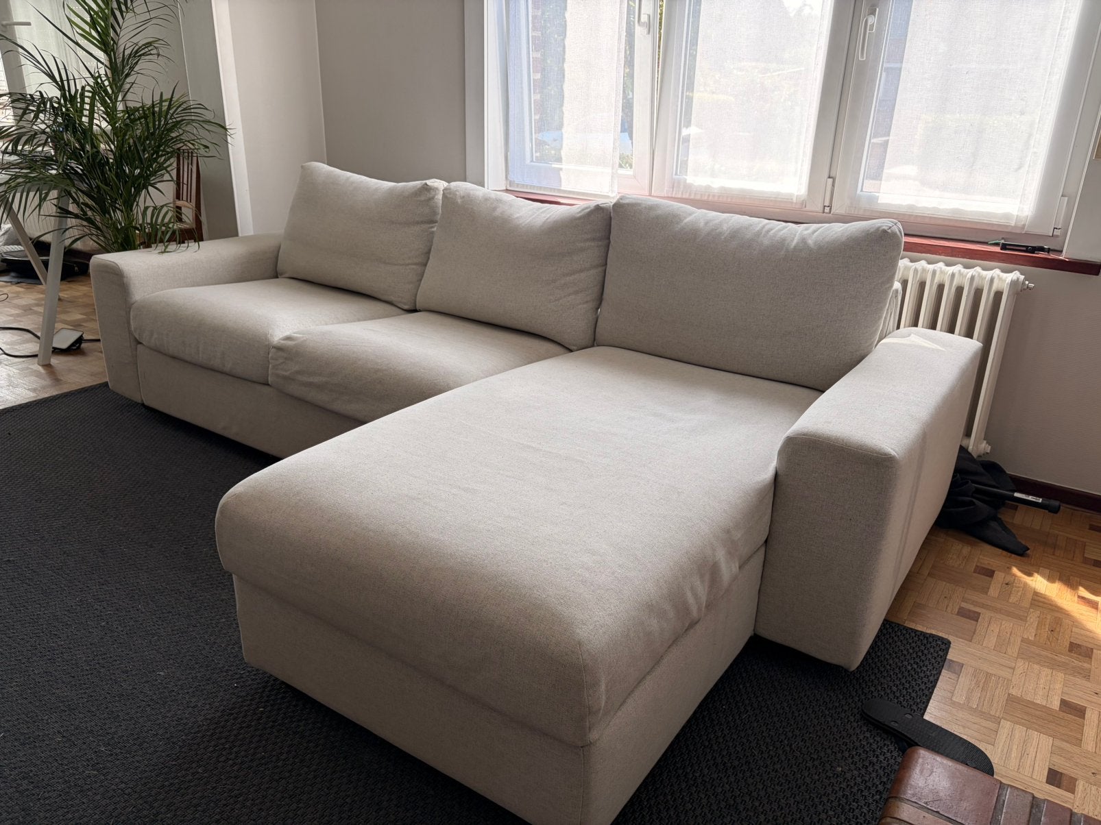 Canapé IKEA VIMLE 3 places + méridienne avec coffre, Maison & Meubles, Enlèvement, Comme neuf