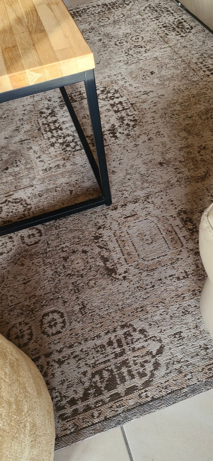 Tapijt vintagelook toonzaalmodel 140x200, Maison & Meubles, Ameublement | Tapis & Moquettes, 150 à 200 cm, Vintage, Comme neuf