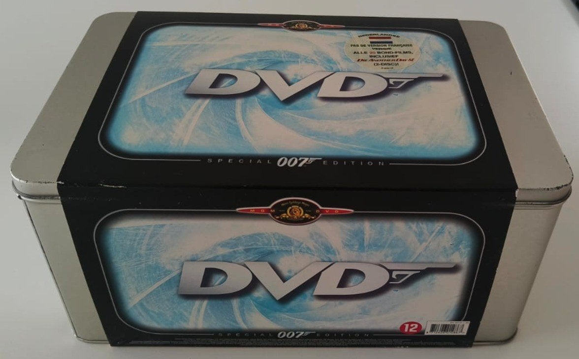 James Bond Collector’s Tin Box – 20 DVD’s, Cd's en Dvd's, Ophalen of Verzenden, Zo goed als nieuw