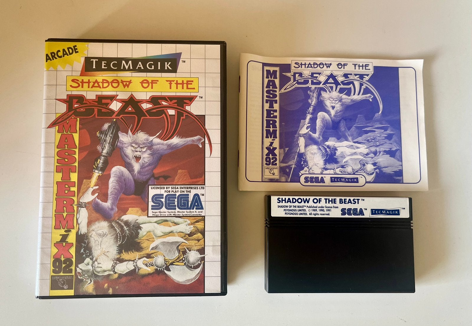 Shadow of the beast sega master systeem, Games en Spelcomputers, Ophalen, Zo goed als nieuw