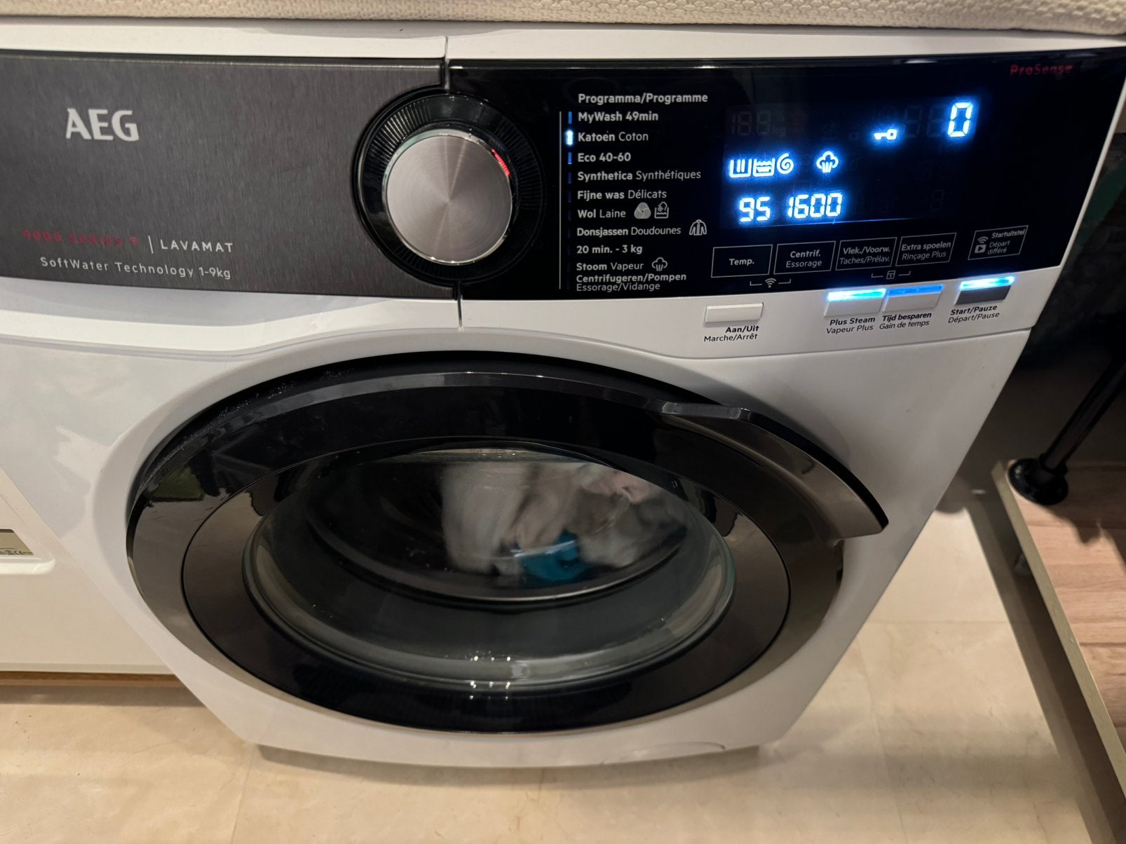 AEG wasmachine 9000 serie 9kg PERFECTE STAAT, Ophalen, Zo goed als nieuw