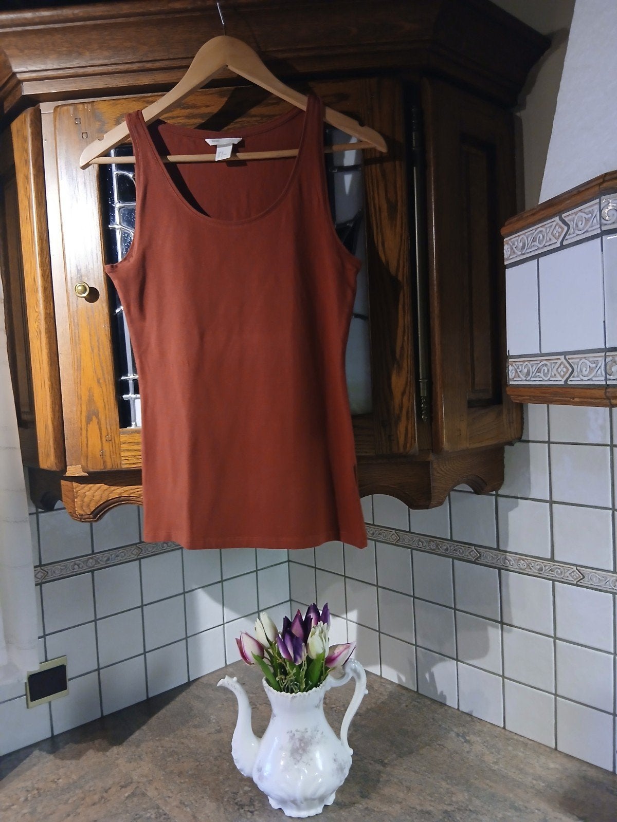 Basic topje maat M – mooie staat – €2, Enlèvement ou Envoi, Taille 38/40 (M)
