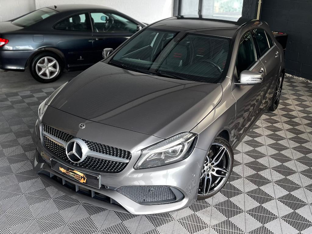 Mercedes-Benz A180d B.Auto Pack AMG 1st Prop. 1 jaar garanti, Auto's, Mercedes-Benz, Adaptive Cruise Control, 4 cilinders, Bruin