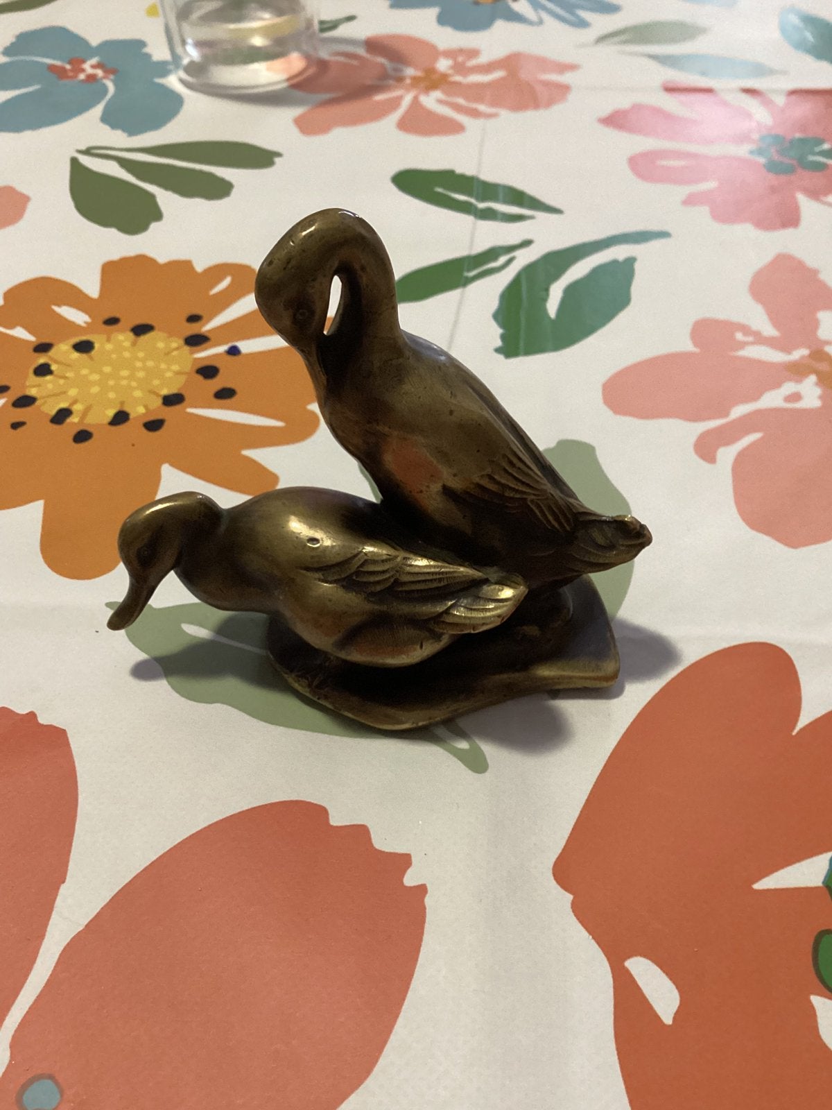 Ancien petit bronze animalier des canards 8 cm, Antiquités & Art, Enlèvement, Bronze