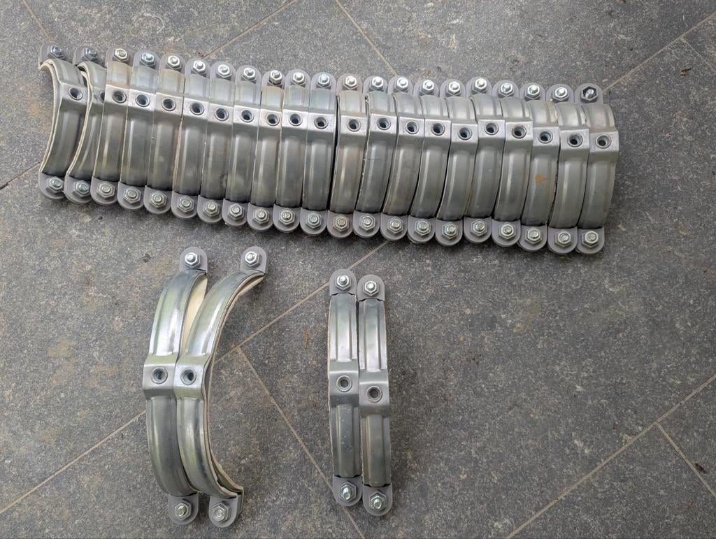 Ophangbeugels met rubber voor ventilatiesysteem, Ophalen
