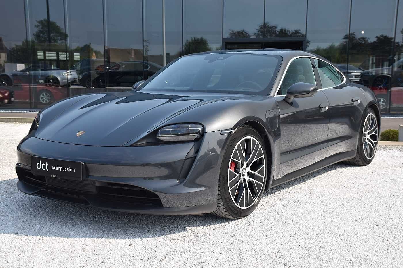 Porsche Taycan 4S Double Display Surround View 21' Alu, Autos, Cuir, Argent ou Gris, Achat, Noir