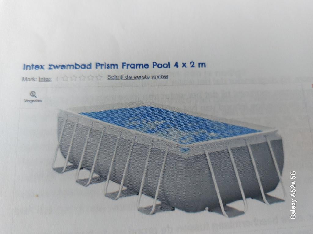 Intex zwembad Prism Frame Pool met toebehoren, Ophalen, Gebruikt, 200 tot 300 cm, 80 tot 120 cm