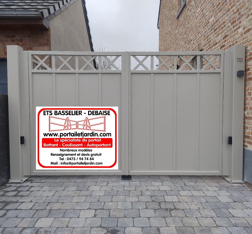Portail Barrière portillon double battant ou coulissant, Tuin en Terras, Tuinpoorten, Nieuw, Draaipoort, Ophalen