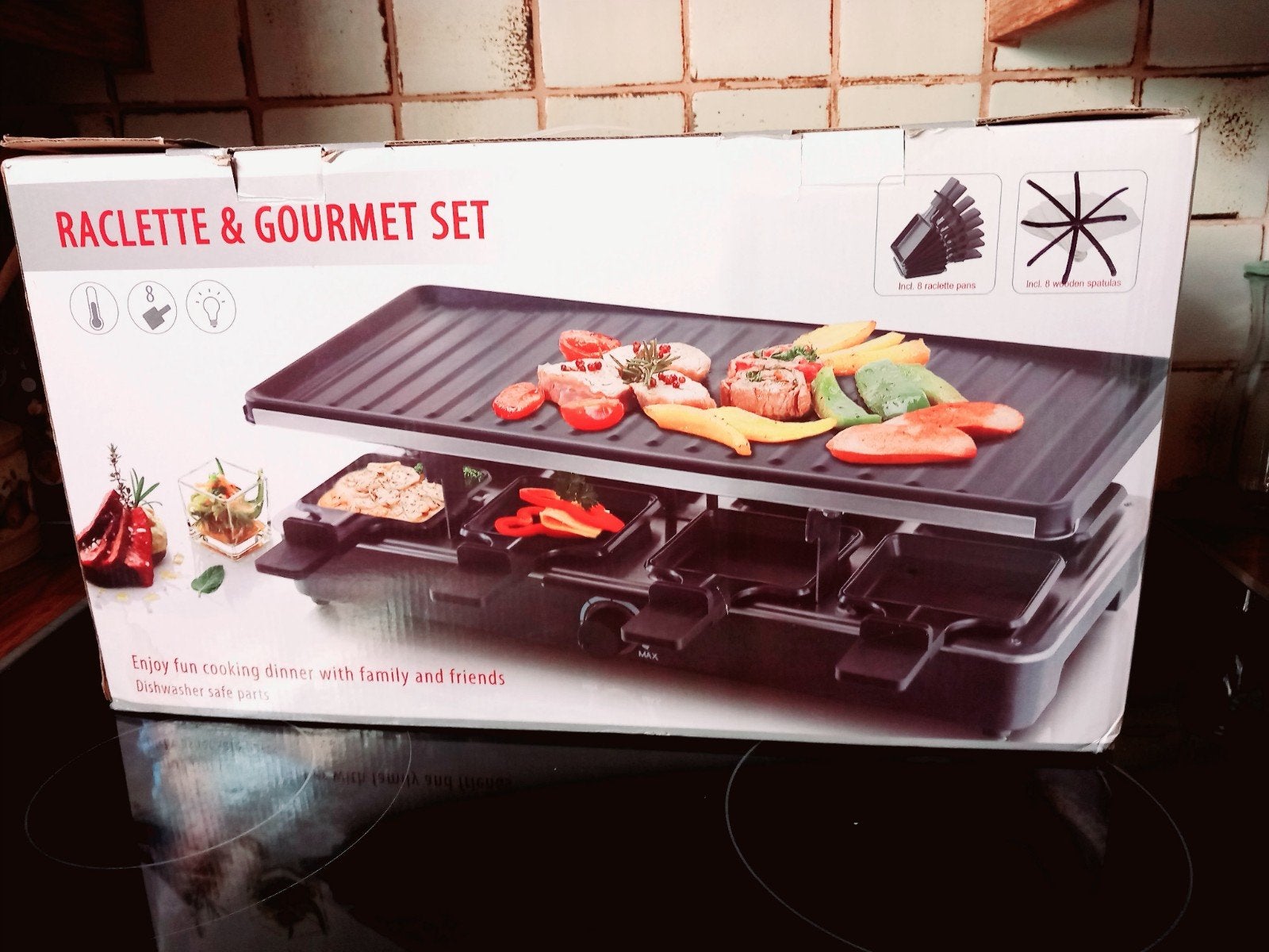 raclette-gourmet set, Ophalen of Verzenden, Zo goed als nieuw