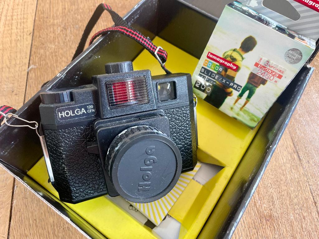 Holga lomography camera set, Audio, Tv en Foto, Fotocamera's Analoog, Ophalen of Verzenden, Zo goed als nieuw, Polaroid, Overige Merken