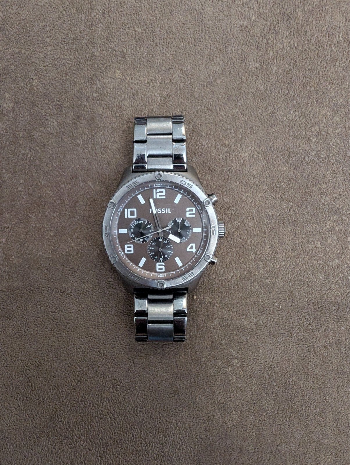 Montre Fossil authentique, modèle Brox BQ2533, collection, Montre-bracelet, Autres marques, Acier, Acier