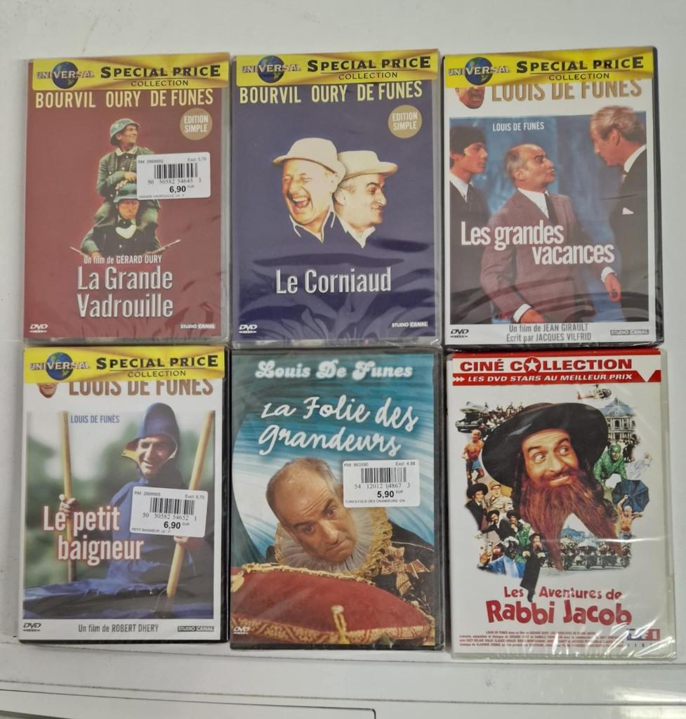 De Funès, 6 dvd neufs, toujours emballés., Enlèvement ou Envoi