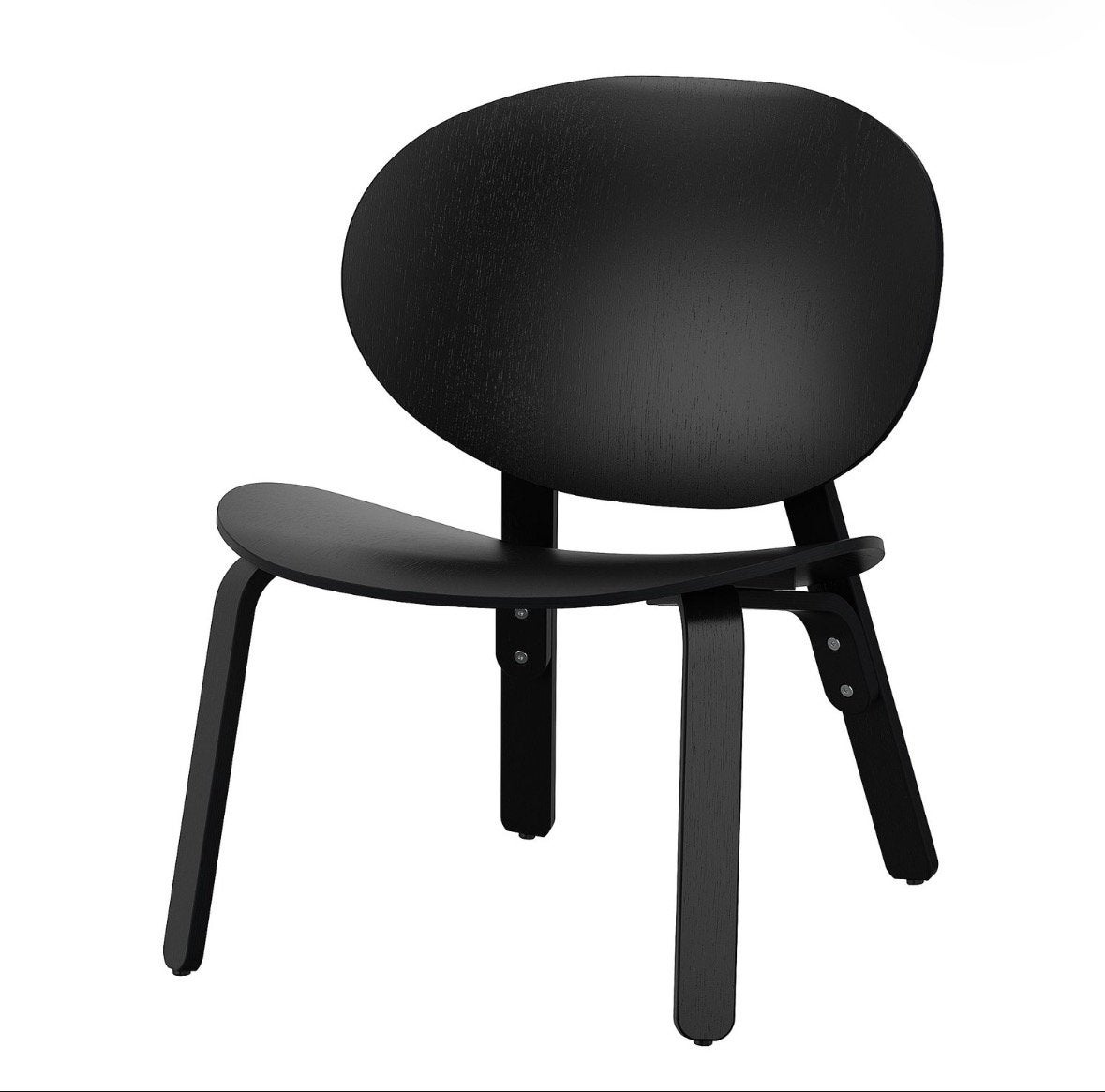 FROSET fauteuil zwart, Maison & Meubles, Chaises, Comme neuf, Enlèvement, Bois, Une