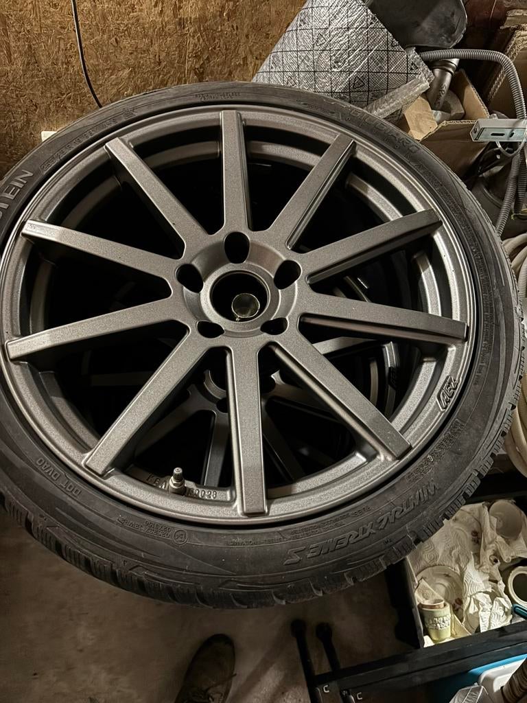 Velgen aez 19 duim met mud snow banden 5x120, Auto-onderdelen, Ophalen, Band(en)