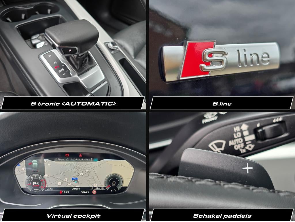 AUDI A4 35TFSI MHEV °S-line° Stronic Facelift 2024° 21000km❕, Auto's, Audi, 1995 cc, 4 cilinders, Zwart, Bedrijf