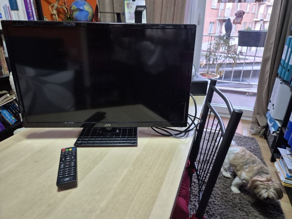 JVC (LED TV) LT-24FD120, TV, Hi-fi & Vidéo, Enceintes, Télécommande, Enlèvement, Comme neuf, JVC
