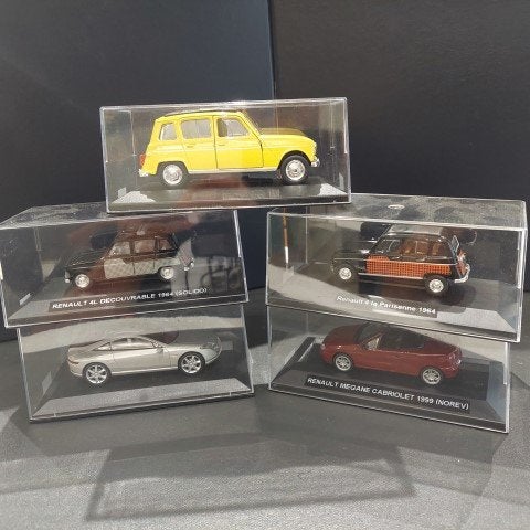 lot 5 1/43 miniaturen - Renault, Ophalen of Verzenden