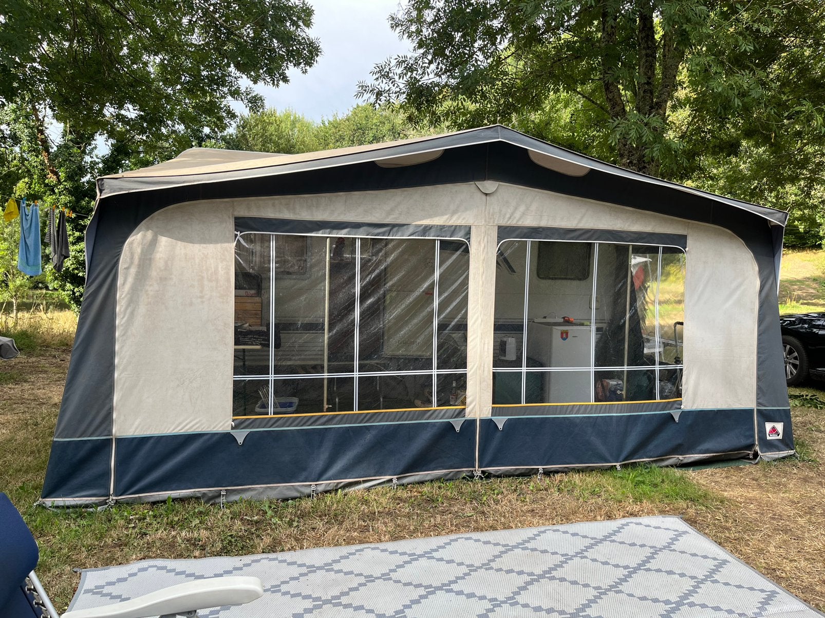 Voortent, Caravanes & Camping, Enlèvement, Comme neuf, Dorema