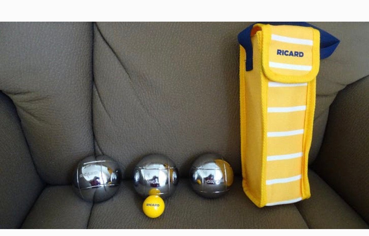 Nieuw set petanque ballen ricard, Enlèvement ou Envoi, Comme neuf
