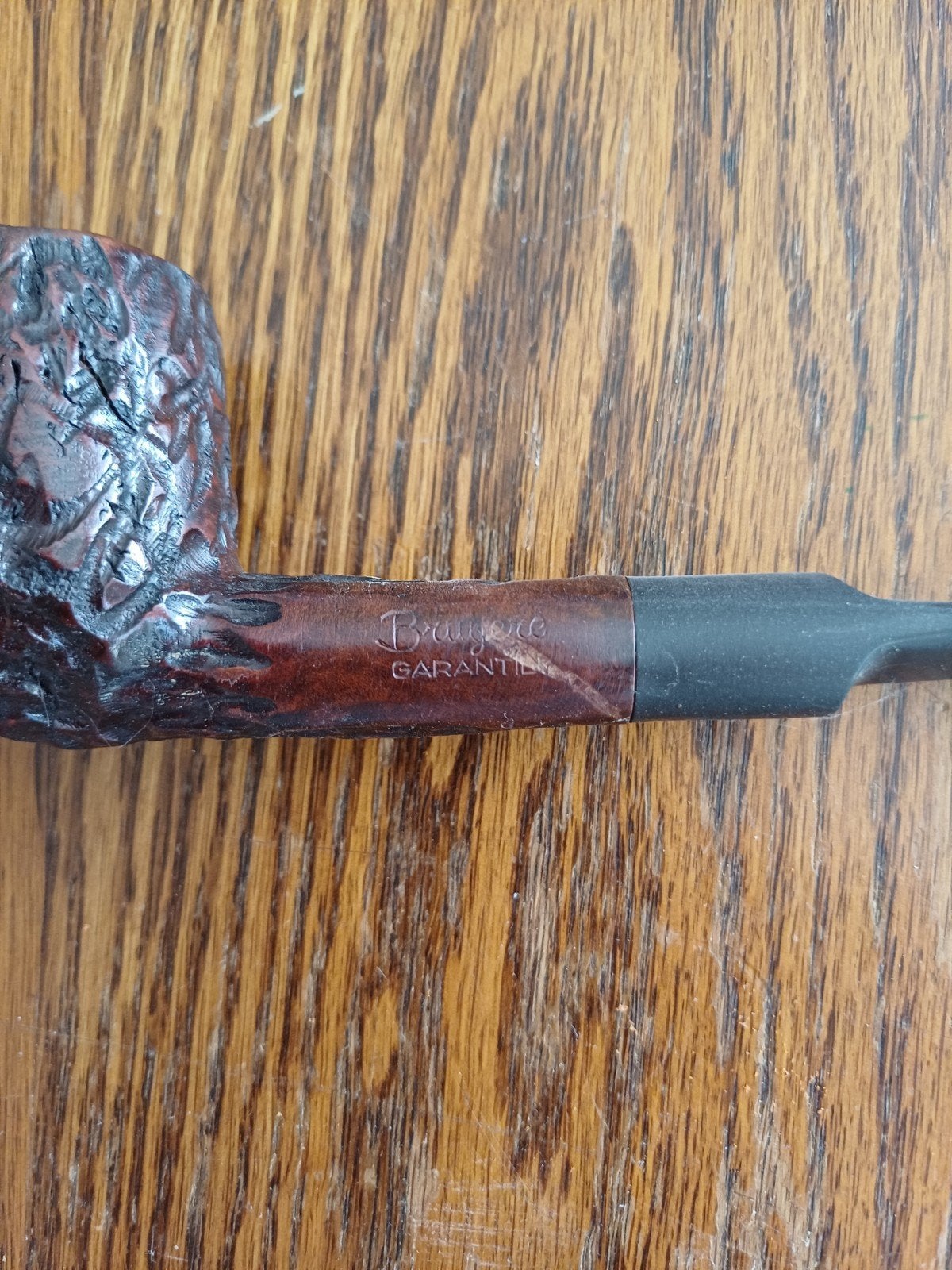 Pipe vintage en bruyère sculptée – Marquage « Bruyere, Envoi, Utilisé, Autres types
