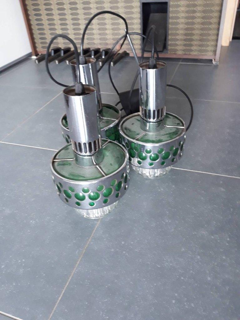 Vintage luster/hanglamp, Antiek en Kunst, Ophalen