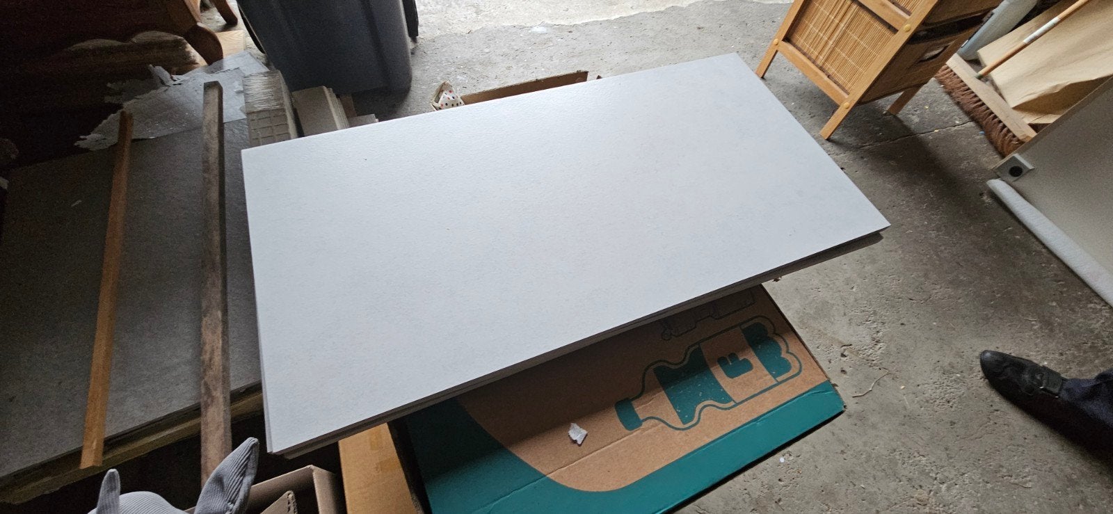0,7 m² 4 carreaux blancs 60*30, Neuf, Céramique, Enlèvement, Moins de 5 m²