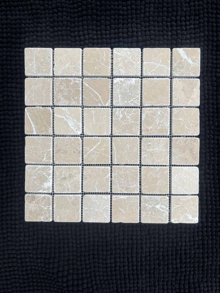 Feuilles de mosaïque en pierres naturelles, 20 à 40 cm, Enlèvement, Pierre de taille, 40 à 60 cm
