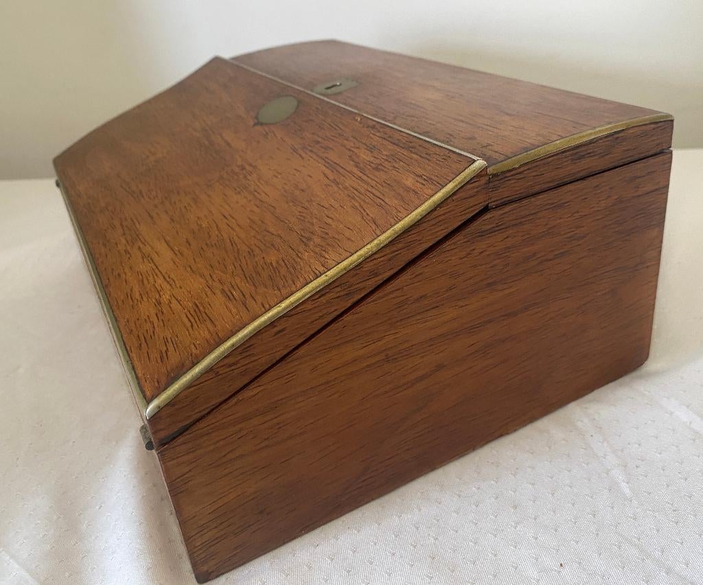 Antique Écritoire de Voyage / Secrétaire abattant anglaise, Antiquités & Art, Antiquités | Meubles | Armoires, Enlèvement ou Envoi