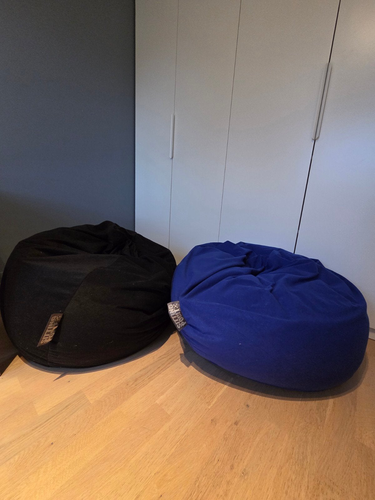 Sitting Point zitzakken, Huis en Inrichting, Ophalen, Zo goed als nieuw, Blauw, Zitzak