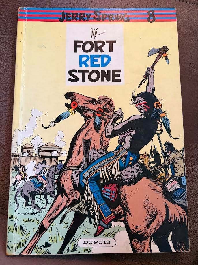 Jerry Spring - Fort Red Stone - 1ste druk 1960 - T8, Gelezen, Eén stripboek, Ophalen of Verzenden, Joseph Gillain/Jijé