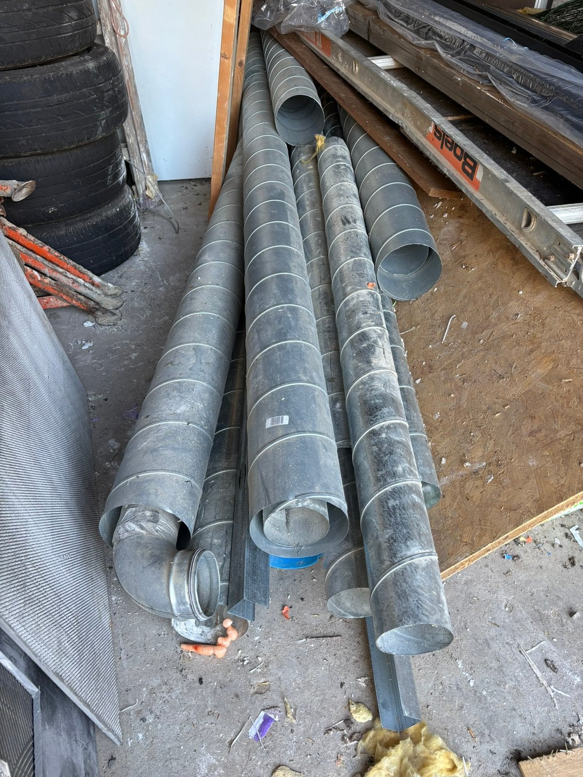 Tuyaux de ventillation, sortie de toit, coudes et raccords, Enlèvement