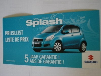 Liste de prix Suzuki 04/2008 Brochure Catalogue Prospekt, Envoi, Neuf, Autres marques