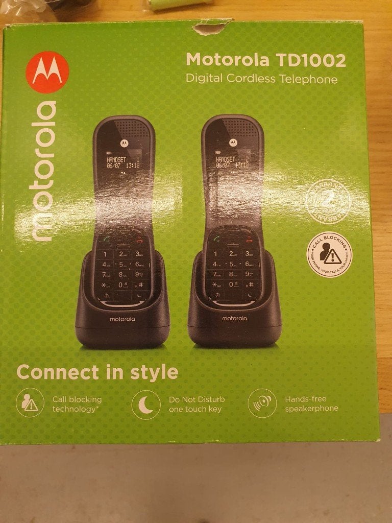 Motorola TD1002, Ophalen, Zo goed als nieuw