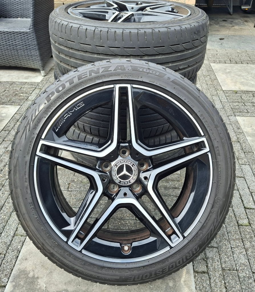 18 Inch Mercedes 5x112 AMG velgen A/B/CLA W177, Auto-onderdelen, Ophalen, 18 inch, Gebruikt, Banden en Velgen