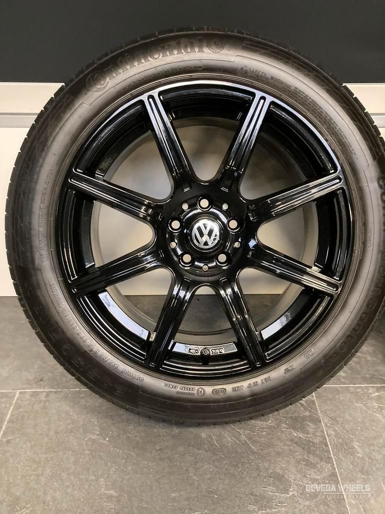 18'' Volkswagen Tiguan 5N0 sport velgen + banden 5x112, Pneus et Jantes, Véhicule de tourisme, Pneus été, -